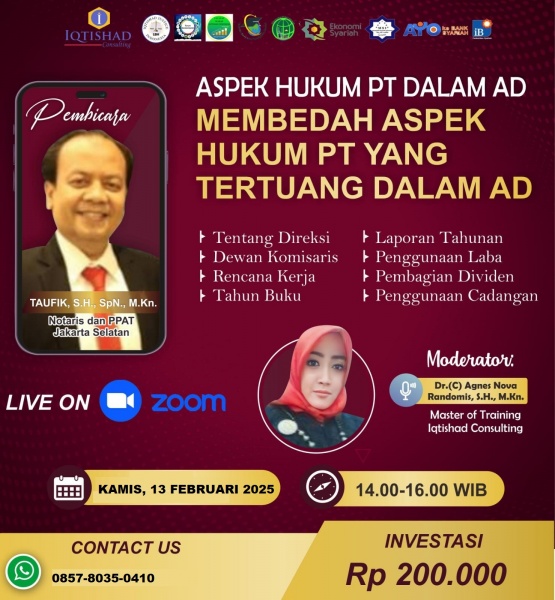 ASPEK HUKUM PT DALAM AD: MEMBEDAH ASPEK HUKUM PT YANG TERTUANG DALAM AD