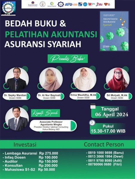 Bedah Buku & Pelatihan Akuntansi Asuransi Syariah