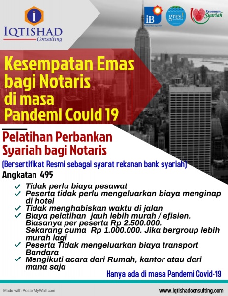 Kesempatan Emas bagi Notaris di masa Pandemi Covid-19 (Era New Normal)