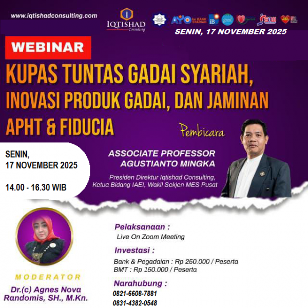 KUPAS TUNTAS GADAI SYARIAH, INOVASI PRODUK GADAI, SERTA JAMINAN APHT DAN FIDUCIA