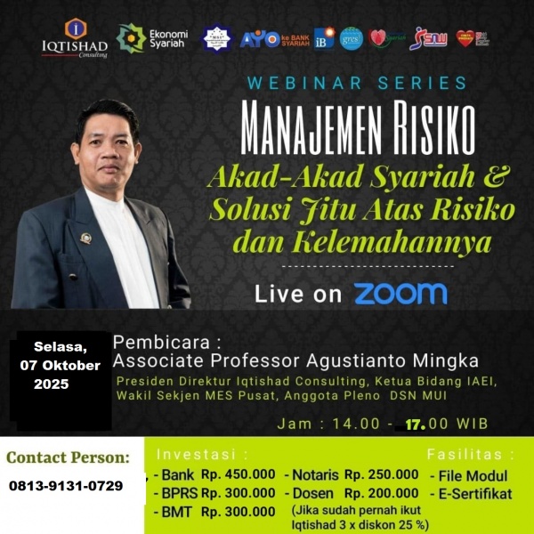 *MANAJEMEN RISIKO DARI SEMUA AKAD DAN PRODUK PERBANKAN SYARIAH*