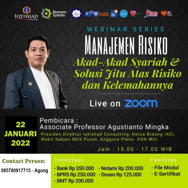 Manajemen Risiko Pembiayaan Syariah dan Hukum dari  Akad-akad Syariah