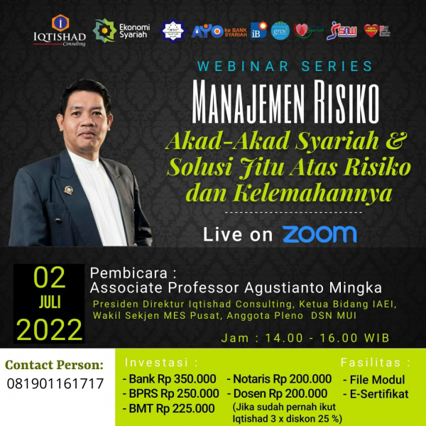 Manajemen Risiko Pembiayaan Syariah dan Risiko Hukum dari  Akad-akad dan Produk Financing Syariah