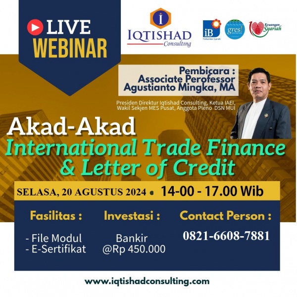Pelatihan Sharia Trade Finance dan Akad-akad Letter of Credit serta Trust Receipt