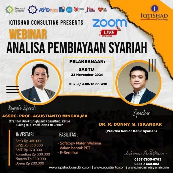 PELATIHAN DAN WORKSHOP: ANALISA PEMBIAYAAN SYARIAH