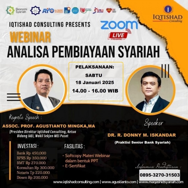 PELATIHAN DAN WORKSHOP: ANALISA PEMBIAYAAN SYARIAH