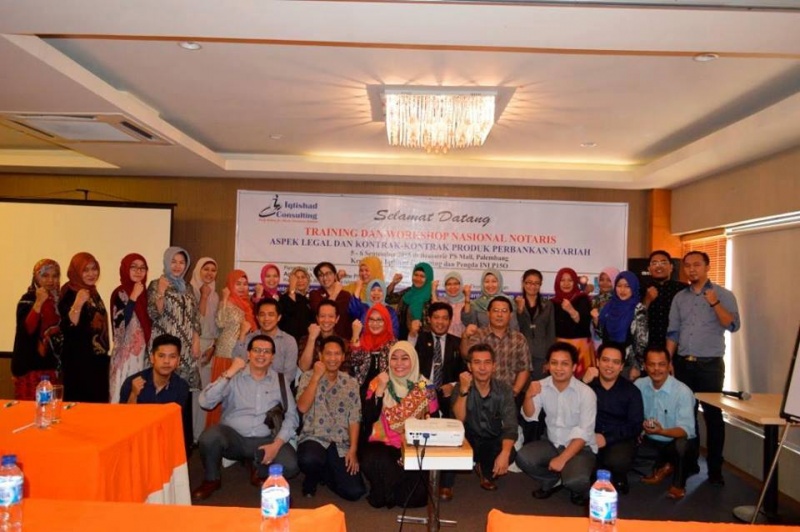 Training dan Workshop Perbankan tentang Aspek Legal dan Penyusunan Akta Perjanjian Pembiayaan Bank Syariah Tanggal 30 September - 1 Oktober 2016 di Hotel Quest Surabaya.