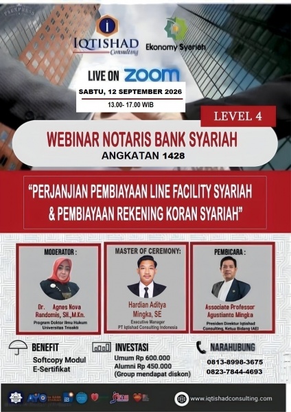 PELATIHAN NOTARIS BANK SYARAH LEVEL 4