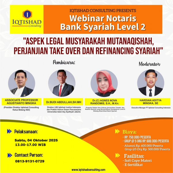 *PELATIHAN NOTARIS BANK SYARIAH LEVEL 2*