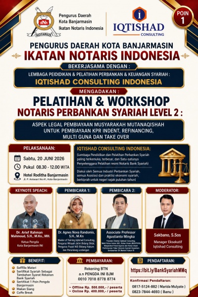 Pelatihan Notaris Bank Syariah level 2