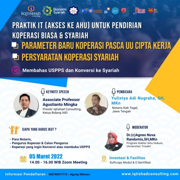 PRAKTIK IT (AKSES KE AHU) UNTUK PENDIRIAN KOPERASI, TERMASUK KOPERASI SYARIAH