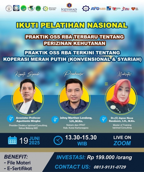 PRAKTIK OSS RBA TERBARU TENTANG: PERIZINAN KEHUTANAN DAN KOPERASI MERAH PUTIH (KONVENSIONAL DAN SYARIAH)