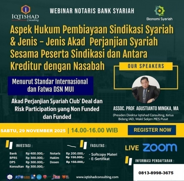 SEMINAR PEMBIAYAAN SINDIKASI SYARIAH