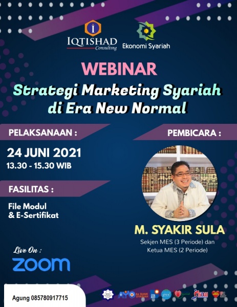 WEBINAR STRATEGI MARKETING SYARIAH DI ERA NEW NORMAL
