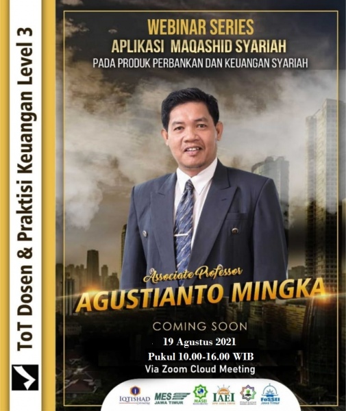 Webinar Series Aplikasi Maqashid Syariah pada Produk Perbankan dan Keuangan Syariah