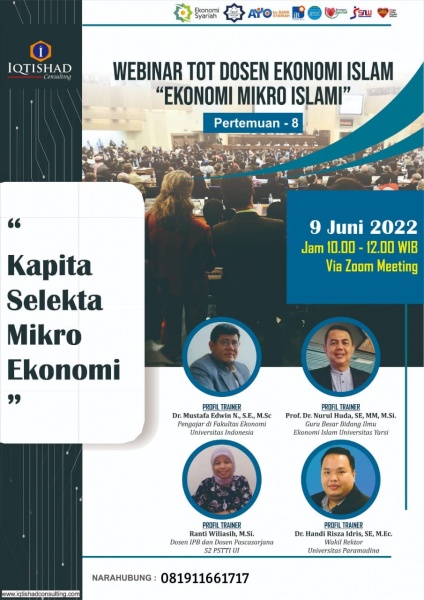 TOT Dosen Ekonomi Mikro Islam: Pertemuan 8
