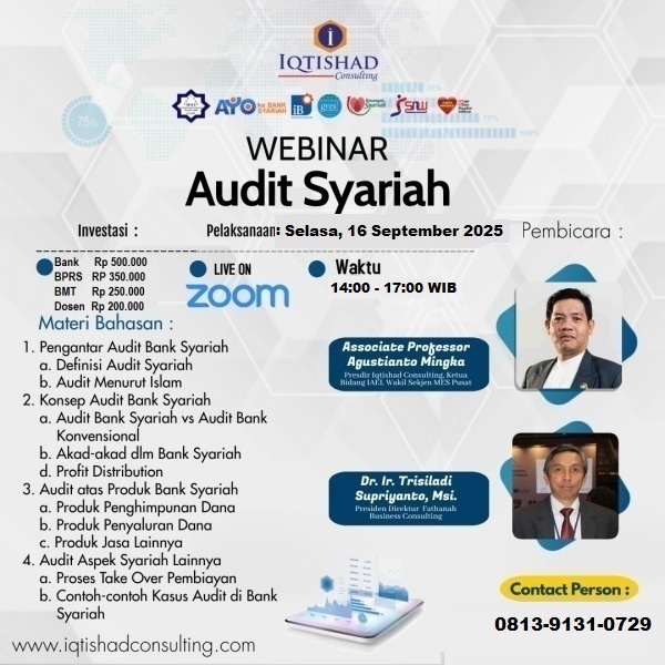 *TRAINING DAN WORKSHOP AUDIT SYARIAH*