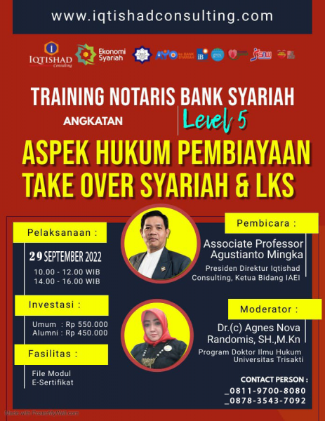 Training Notaris Bank Syariah Level 5