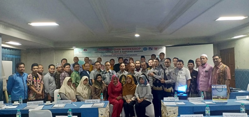 Training of Trainers bagi Dosen dan Praktisi Keuangan ttg Inovasi Produk Perbankan Syariah, Hybrid Contracts, Refinancing, Musyarakah Mutanaqishah dan IMFZ Angkatan 384 Tgl 8 Desember 2019 di Hotel Quest, Surabaya.