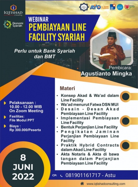 Training Pembiayaan Line Facility Syariah (Perlu Untuk Bank Syariah dan BMT)
