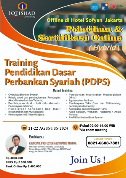 TRAINING PENDIDIKAN DASAR PERBANKAN SYARIAH
