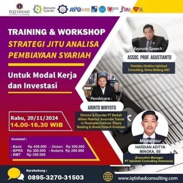 TRAINING & WORKSHOP : 