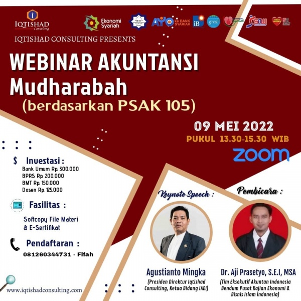 WEBINAR AKUNTANSI  MUDHARABAH (Berdasarkan PSAK: 105)