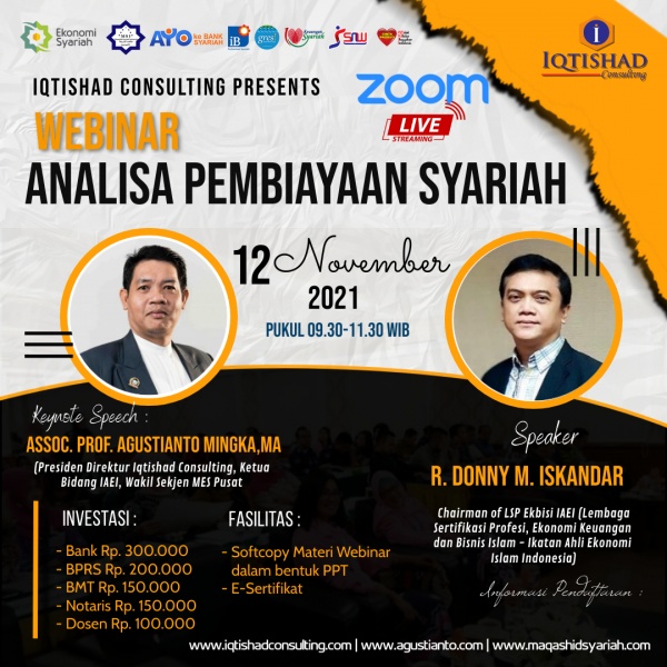 Webinar Analisa Pembiayaan Syariah