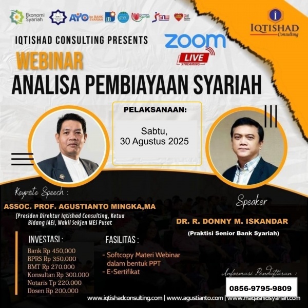 WEBINAR: ANALISA PEMBIAYAAN SYARIAH