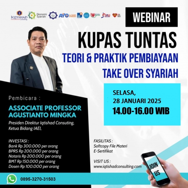 Webinar Kupas Tuntas Teori dan Praktik Pembiayaan Take Over Syariah