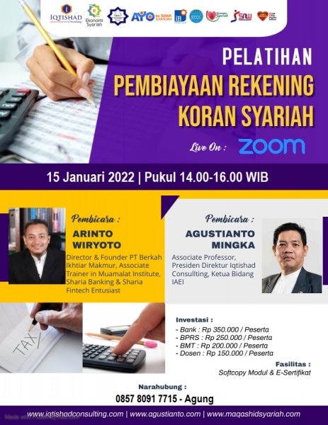 Webinar Manajemen Pembiayaan Rekening Koran Syariah (PRKS)