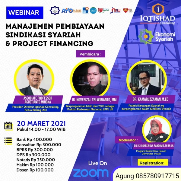 Webinar Manajemen Pembiayaan Sindikasi Syariah dan Project Financing