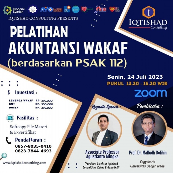 Webinar Nasional Akuntansi Wakaf (Berdasarkan PSAK 112)