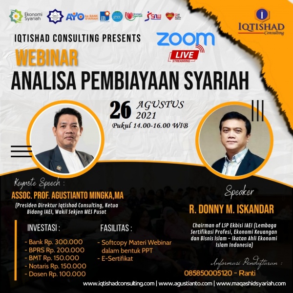 WEBINAR NASIONAL ANALISA PEMBIAYAAN SYARIAH