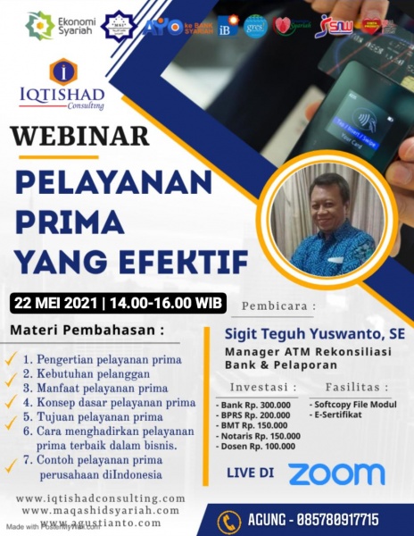 WEBINAR PELAYANAN PRIMA YANG EFEKTIF
