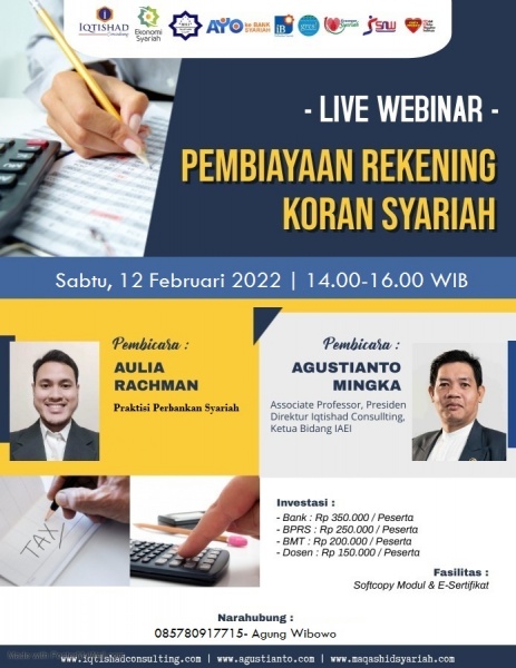 Webinar Pembiayaan Rekening Koran Syariah (PRKS)