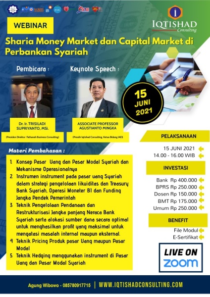 Webinar Sharia Money Market and Capital Market di Perbankan Syariah