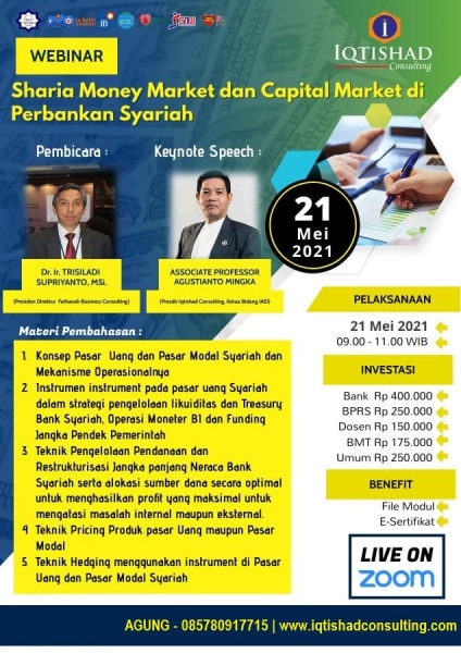 Webinar Sharia Money Market and Capital Market di Perbankan Syariah