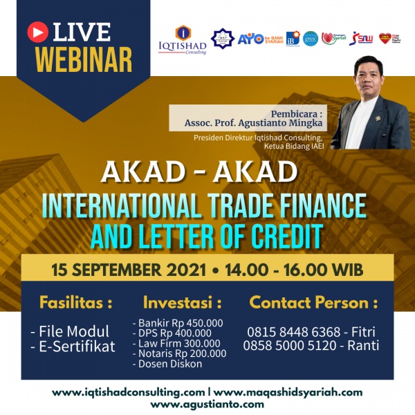 WEBINAR SHARIA TRADE FINANCE AND LETTER OF CREDIT