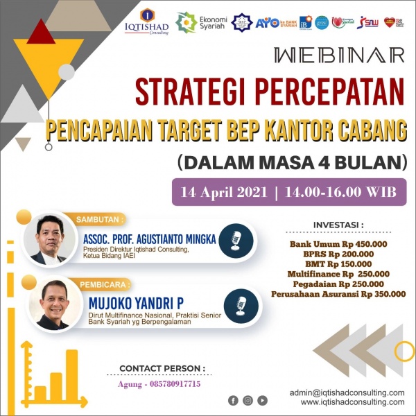 Webinar Strategi Percepatan Pencapaian Target BEP Kantor Cabang (Dalam Waktu 4 Bulan)