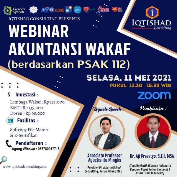 Webinar Webinar Akuntansi Wakaf (Berdasarkan PSAK 112)