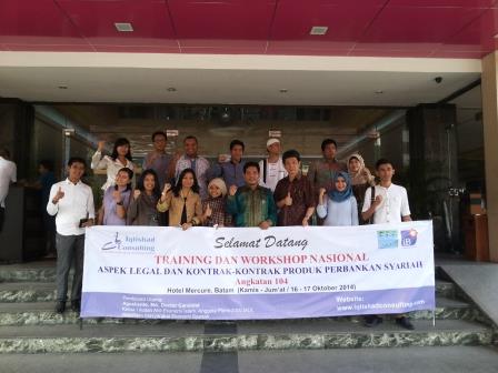 Training dan Training dan Workshop Notaris Aspek Legal dan Contracts Produk Perbankan syariah Tanggal 24 – 25 Februari 2017 di Jakarta.