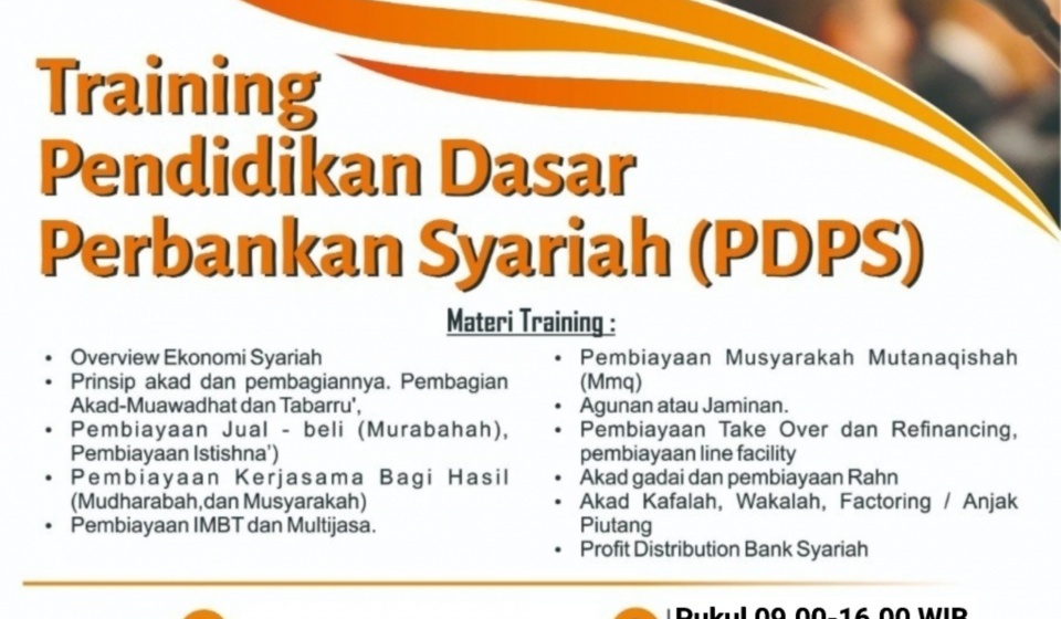 Bergabunglah Bersama Kami  Sertifikasi, Pelatihan dan Pendidikan Dasar Perbankan Syariah (PDPS)  Digelar oleh Iqtishad Consulting Jakarta Indonesia  (Lembaga Pendidikan dan Pelatihan KeuanganPerbankan Syariah)