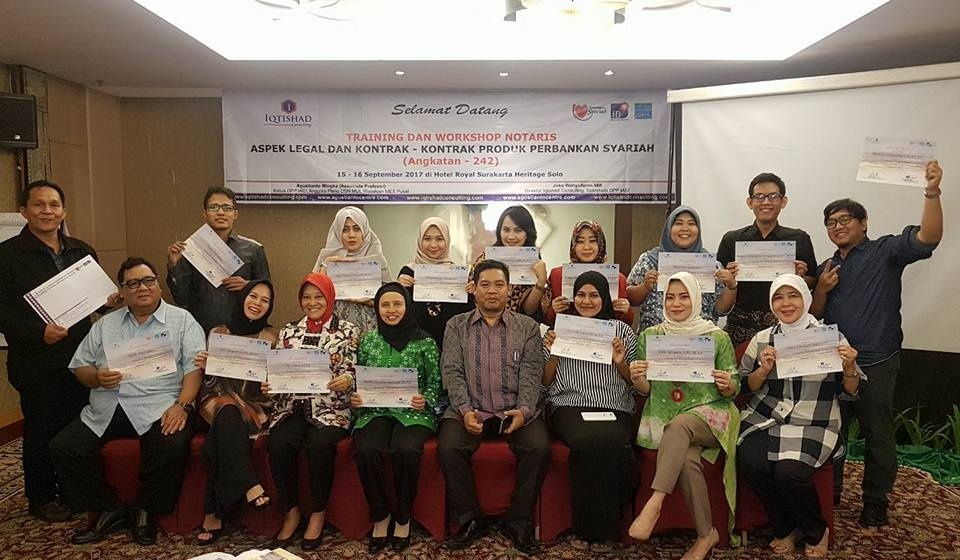 Jadwal Training dan Workshop Nasional Perbankan Syariah dan Lembaga Keuangan Syariah yg digelar Iqtishad Consulting Oktober - Desember 2017