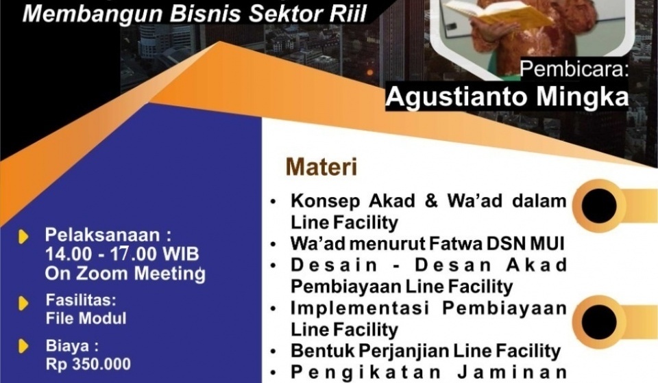 Pelatihan Aspek Hukum Syariah, Akad-akad yang digunakan dan Aplikasi Manajemen Pembiayaan Line Facility Syariah