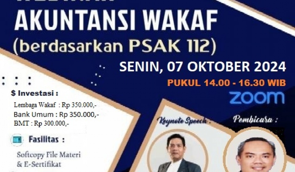 Pelatihan dan Workshop Nasional Akuntansi Wakaf
