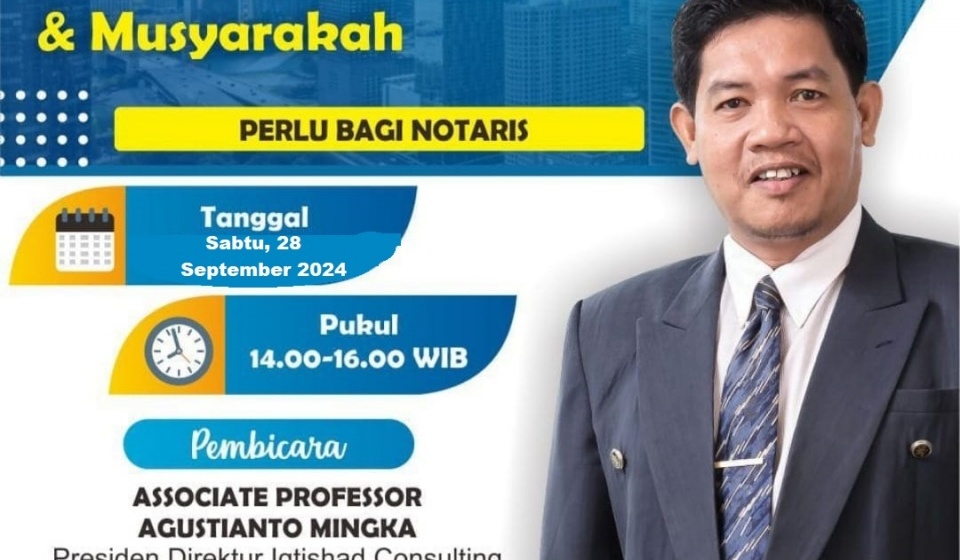 PELATIHAN DRAFTING KONTRAK MURABAHAH, MUDHARABAH, DAN MUSYARAKAH