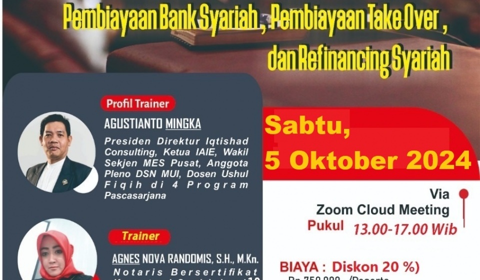 PELATIHAN NOTARIS BANK SYARIAH LEVEL 2