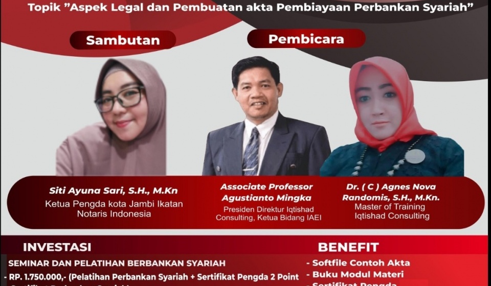 PELATIHAN/SEMINAR KOPERASI & PELATIHAN/SEMINAR PERBANKAN SYARIAH