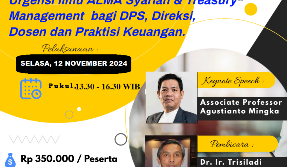 Training dan Workshop Management Sharia Treasury Product dan Siginifikannya bagi Kebijakan Microprudential Bank Syariah